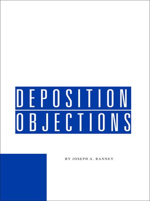 cover image of Deposition Objections